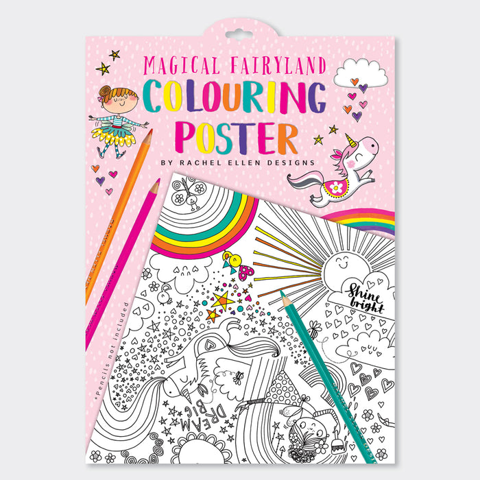 Rachel Ellen Colouring Posters - Magical Fairy Land