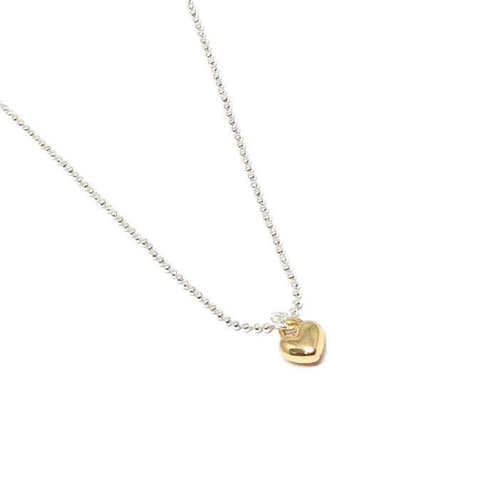 Clementine Maisy Small Heart Necklace - Gold
