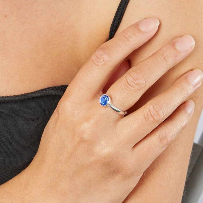 Birthstone September Sapphire Ring