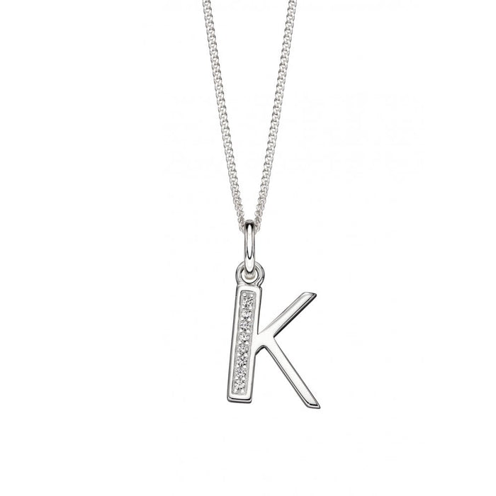 Birthstone 'K' Initial Necklace