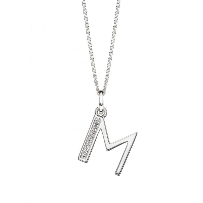 Birthstone 'M' Initial Necklace