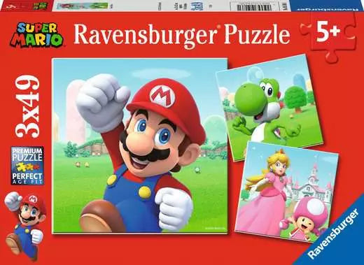Ravensburger Super Mario 2 3x 49pc Puzzles