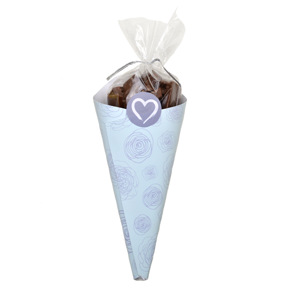 Choc Affair Salted Caramel Milk Chocolate Mini Bar Cone - Dated 7/20