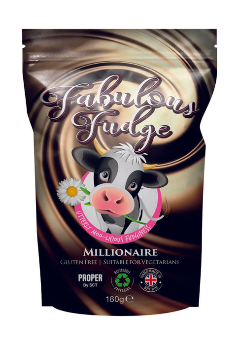 Millionaire Chocolate and Caramel Flavoured Fabulous Fudge