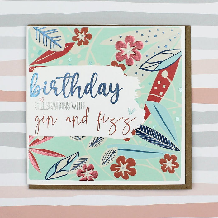 Molly Mae - Gin and Fizz Birthday Card