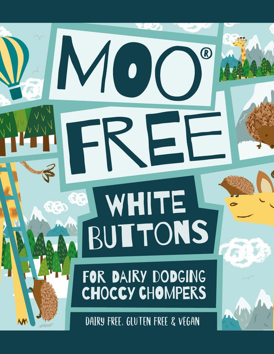 Moo Free White Buttons