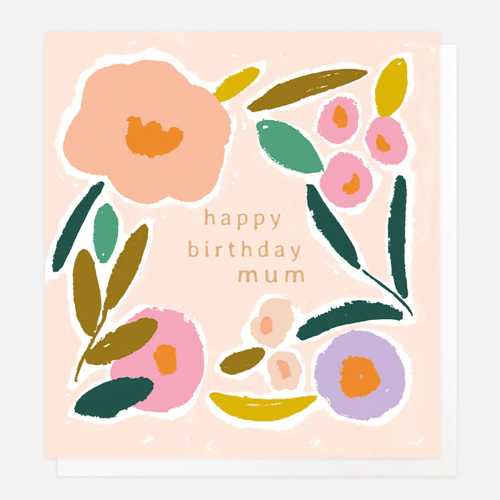 Caroline Gardner Floral Mum Birthday Card