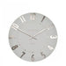 Thomas Kent 12" Mulberry Wall Clock - Silver Cloud
