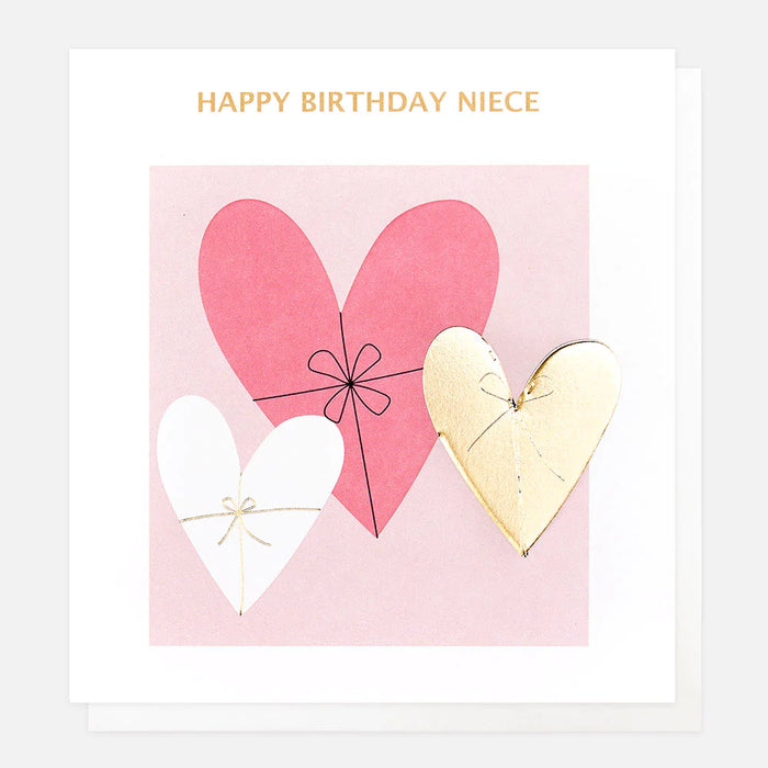 Caroline Gardner Heart Presents Birthday Card For Niece