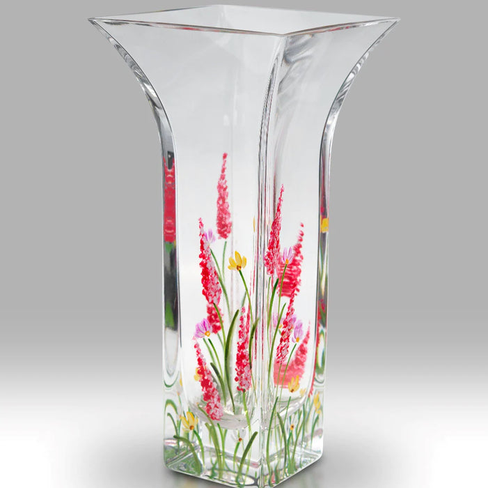 Nobile Glassware Cerise Elysian 22.5cm Flared Vase