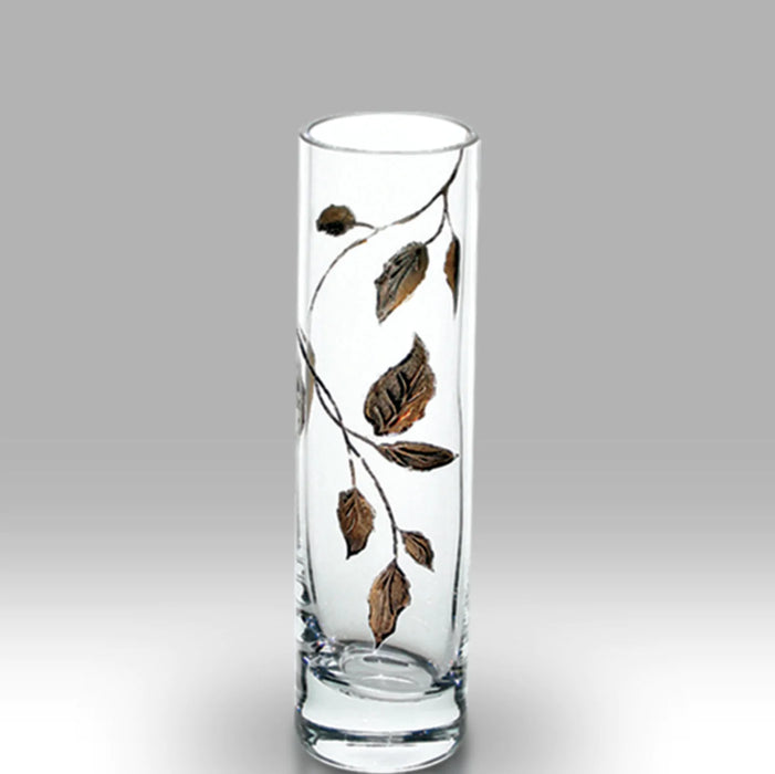 Nobile Glassware Gold Leaf 19.5cm Vase