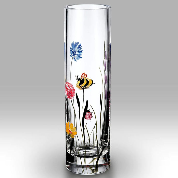 Nobile Glassware Bees and Ladybird 19.5cm Vase