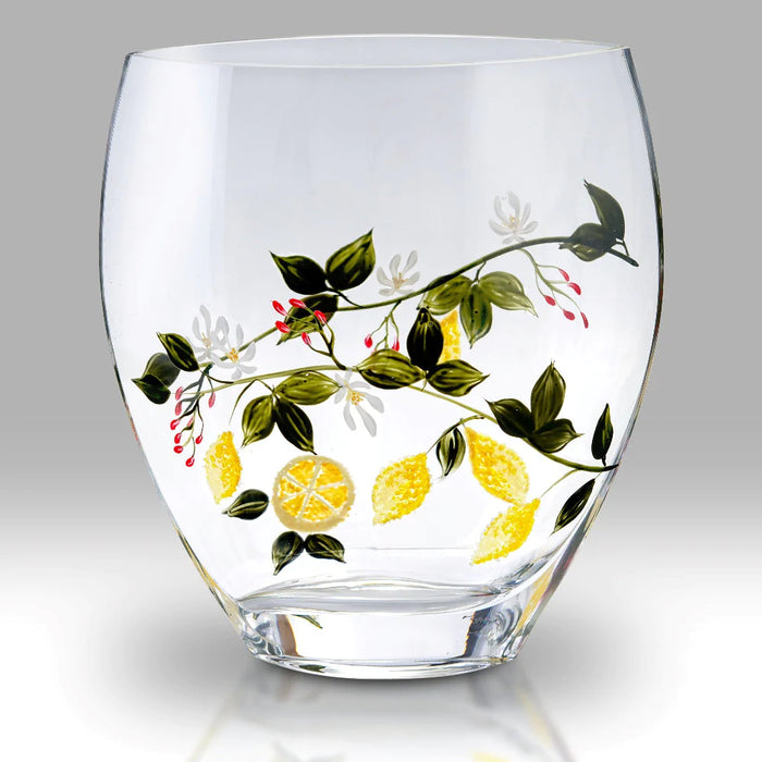Nobile Glassware Lemon Grove 21cm Curved Vase