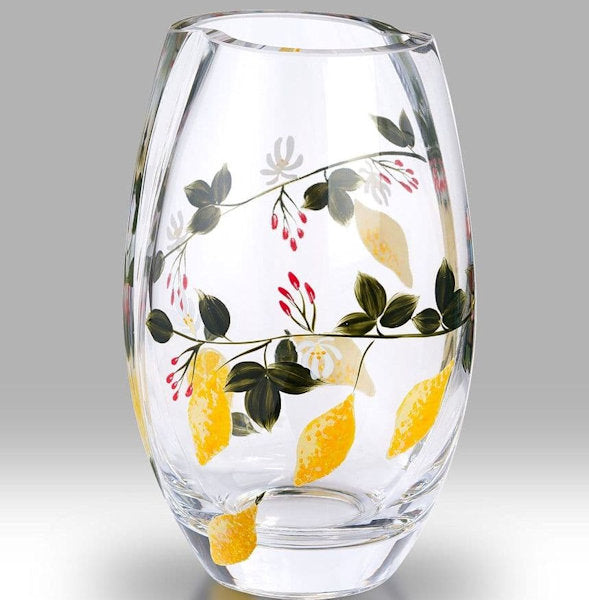 Nobile Glassware Lemon Grove 20cm Round Vase