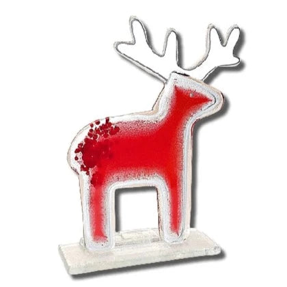 Nobile Glassware Small Red Reindeer