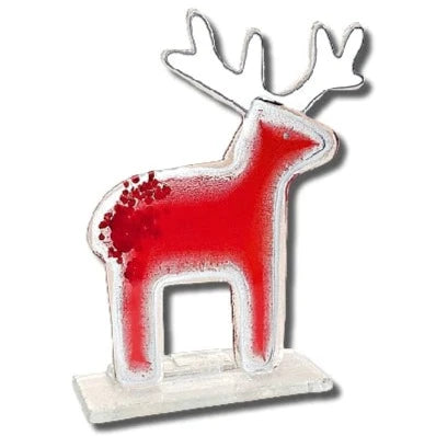 Nobile Glassware Large Red Reindeer