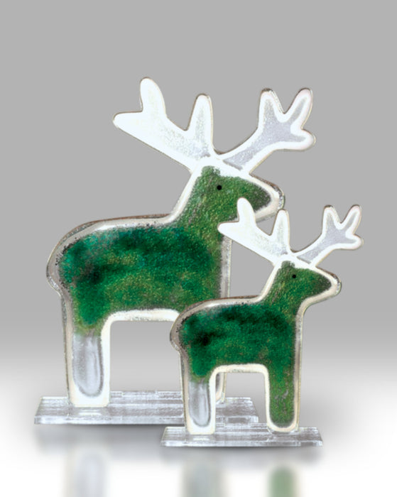 Nobile Glassware Small Green Reindeer