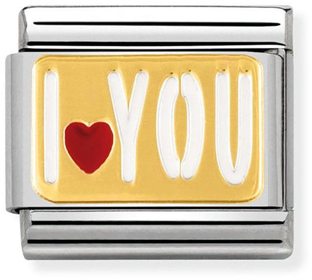Nomination Classic Gold Messages Love You Charm