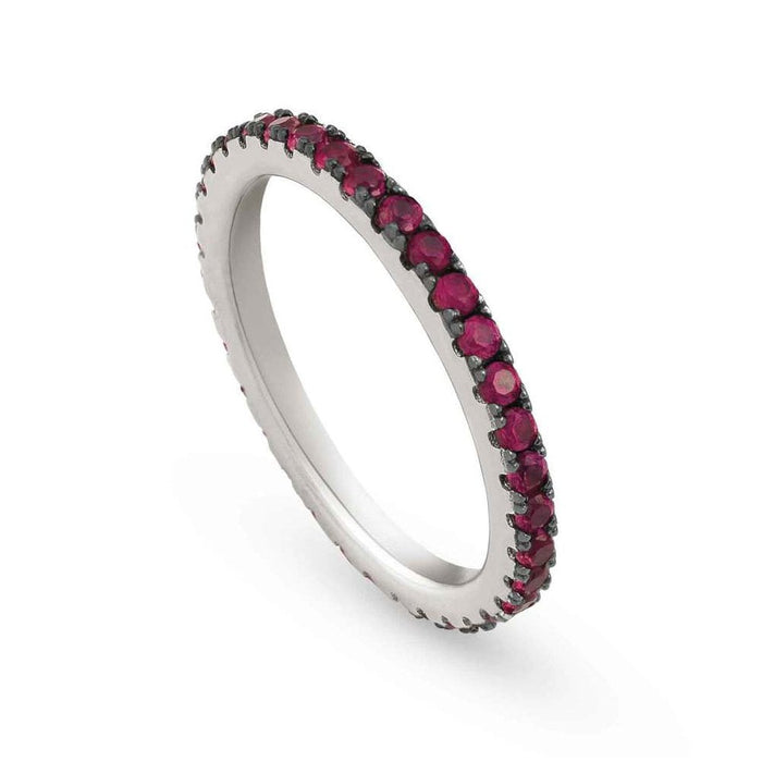 Nomination Easychic Silver & Red CZ Ring