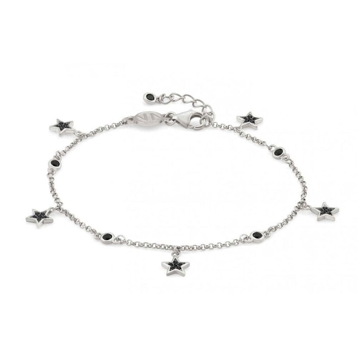 Nomination Sweetrock Silver & Black CZ Star Bracelet