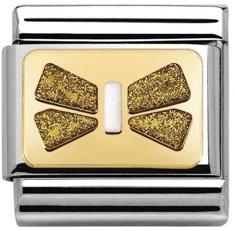 Nomination Classic Gold Elegance Gold Bow Tie Charm