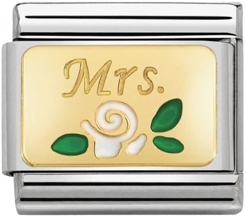 Nomination Classic Gold Plates Mrs Charm