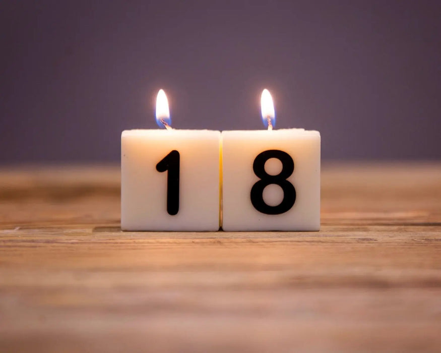 "1" Numbered Candle
