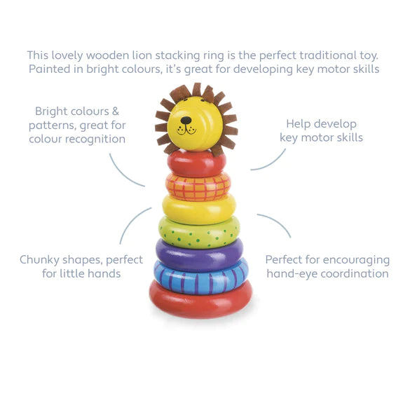 Orange Tree Lion Stacking Ring