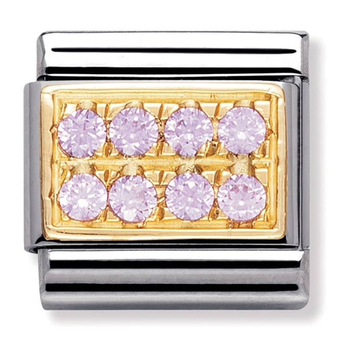 Nomination Classic Charm - Pave CZ Pink