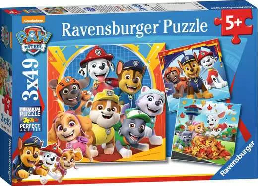 Ravensburger Paw Patrol 3x 49pc Puzzles