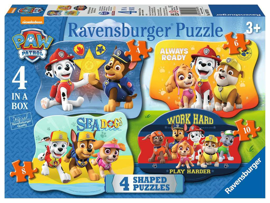 Ravensburger Paw Patrol 4 Shaped Puzzles
