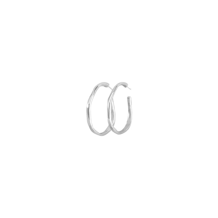 UNOde50 Earrings Hoops Silver