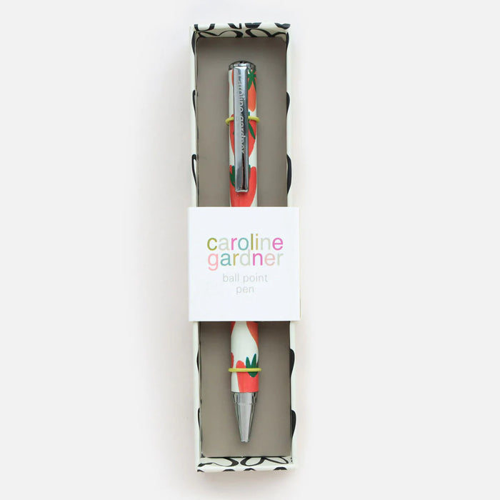 Caroline Gardner Strawberry Heart Boxed Pen