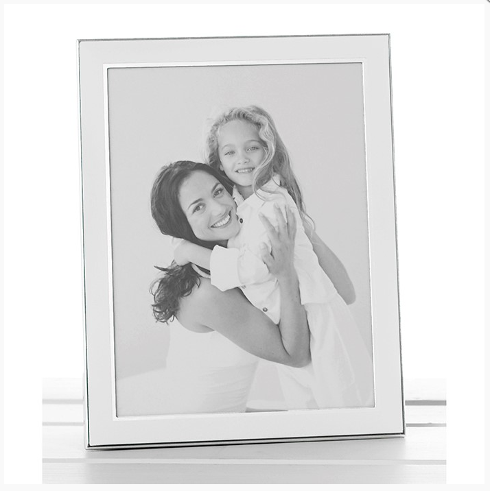Plain White Silver Promotion Photo Frame 5x7 — Maple Gifts
