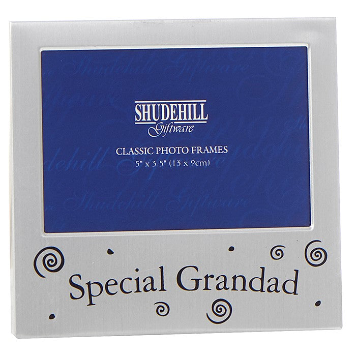 Satin Silver Occasion Frame Special Grandad 5x3