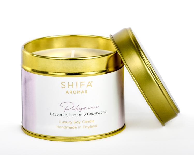 Shifa Aromas Luxury Tin Candle Pilgrim