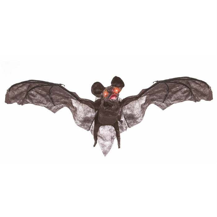 Halloween Hanging Bat With Sound and Lights Battery Operated