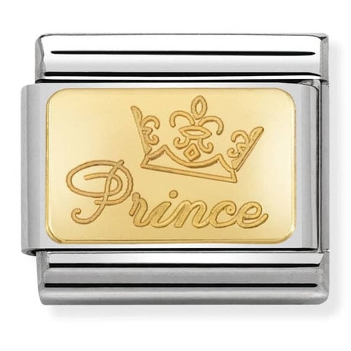 Nomination Classic Gold Engraved Signs Prince Charm