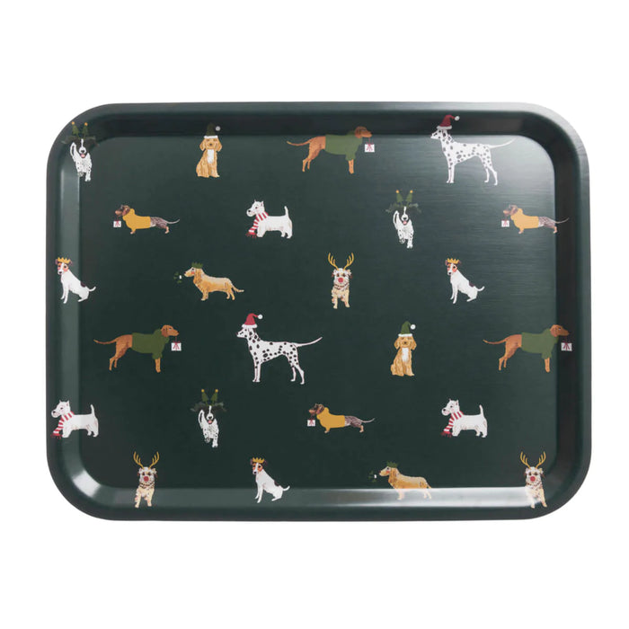 Sophie Allport Christmas Dogs Printed Tray