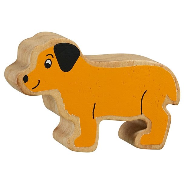 Lanka Kade Wooden Toy Natural Yellow Puppy