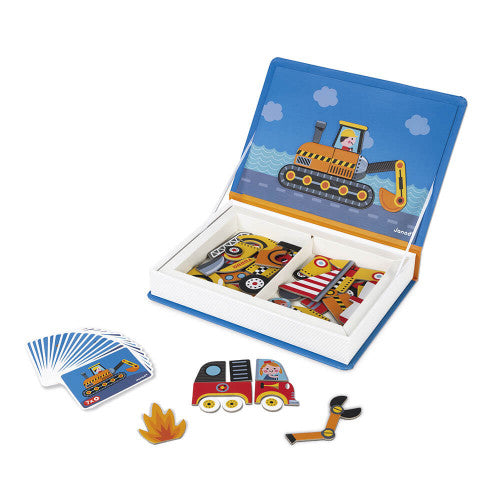 Janod Racers Magnetic Book