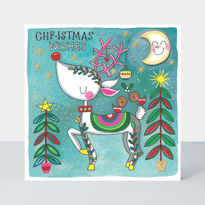 Rachel Ellen Christmas Wishes Card - Reindeer