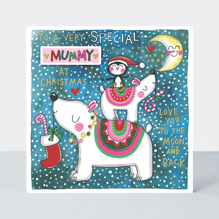 Rachel Ellen Special Mummy Christmas Card - Polar Bears