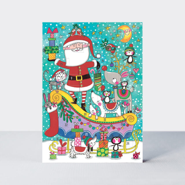 Rachel Ellen Card Advent Calendar - Santa & Animals