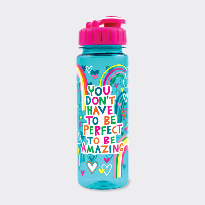 Rachel Ellen Water Bottle - You Don't Have To Be Perfect Rainbows