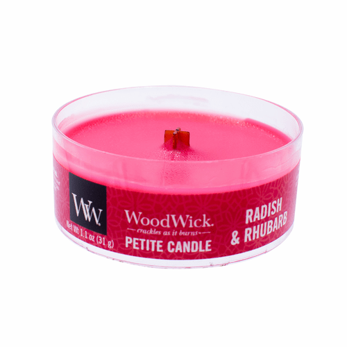 Woodwick Radish & Rhubarb Petite Candle