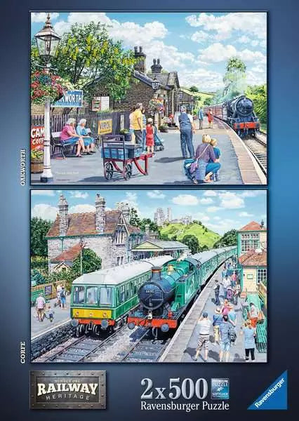 Ravensburger Railway Heritage No 1, 2x 500 Piece Jigsaw Puzzle