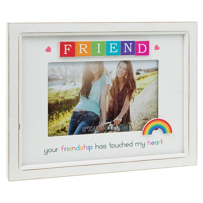 Rainbow Scrabble Frame Friend 6x4