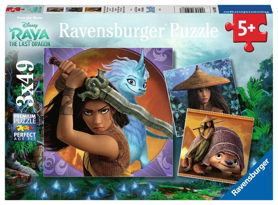 Ravensburger Raya and the Last Dragon 3 x 49 Piece Puzzles