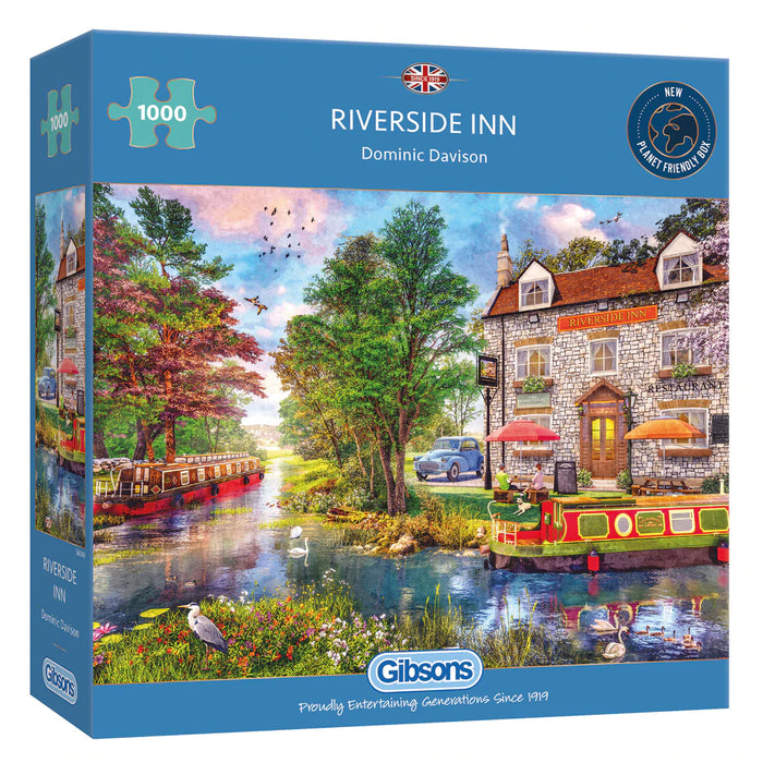 Gibsons Riverside Inn 1000pc Jigsaw Puzzle
